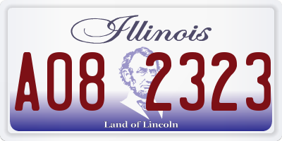 IL license plate A082323