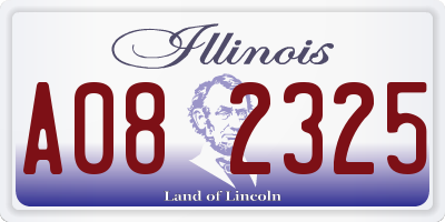 IL license plate A082325