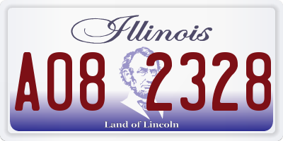 IL license plate A082328