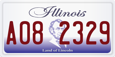 IL license plate A082329