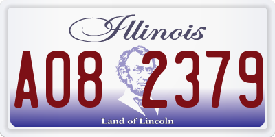 IL license plate A082379
