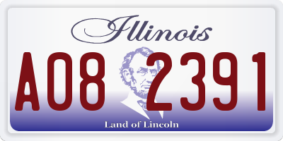 IL license plate A082391
