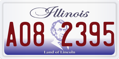 IL license plate A082395