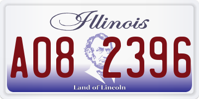 IL license plate A082396