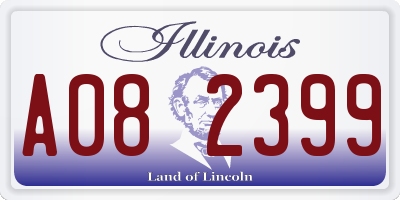 IL license plate A082399