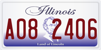 IL license plate A082406