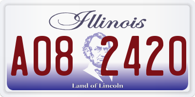IL license plate A082420