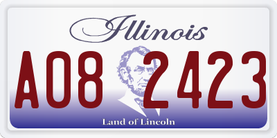 IL license plate A082423
