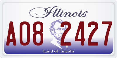 IL license plate A082427