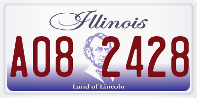 IL license plate A082428