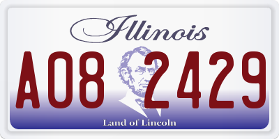 IL license plate A082429
