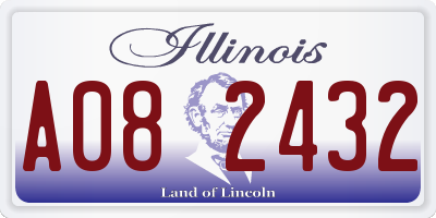 IL license plate A082432