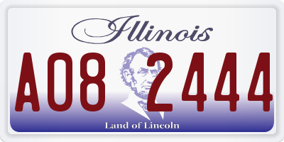 IL license plate A082444