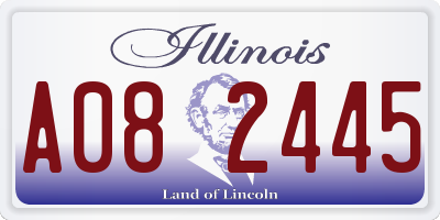 IL license plate A082445