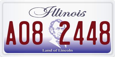 IL license plate A082448