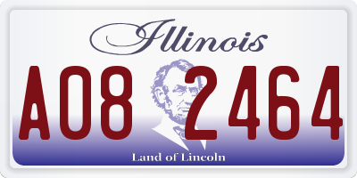 IL license plate A082464