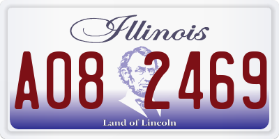 IL license plate A082469