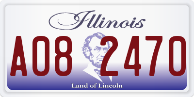 IL license plate A082470