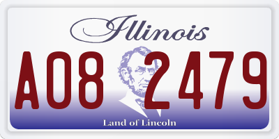IL license plate A082479