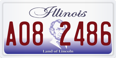 IL license plate A082486