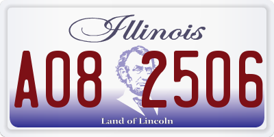 IL license plate A082506