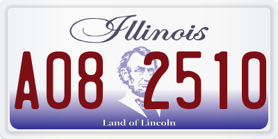 IL license plate A082510