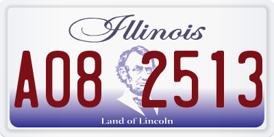 IL license plate A082513