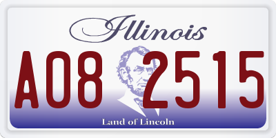 IL license plate A082515