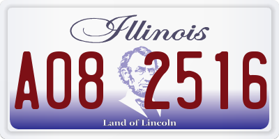 IL license plate A082516