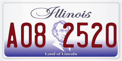 IL license plate A082520