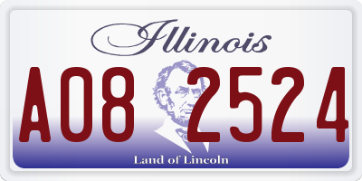 IL license plate A082524