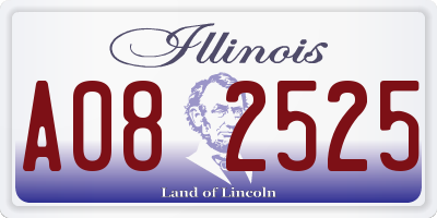 IL license plate A082525