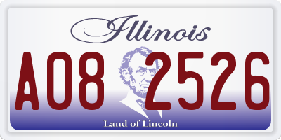 IL license plate A082526