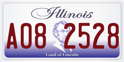IL license plate A082528