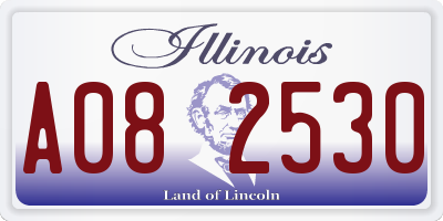 IL license plate A082530
