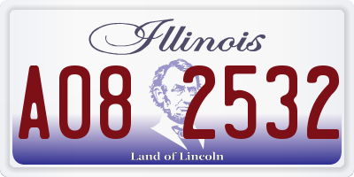 IL license plate A082532