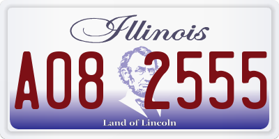 IL license plate A082555