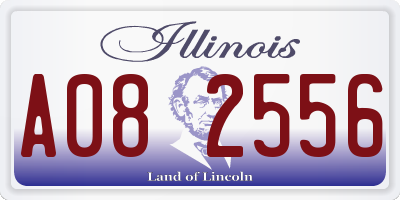 IL license plate A082556