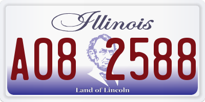 IL license plate A082588
