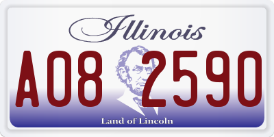 IL license plate A082590