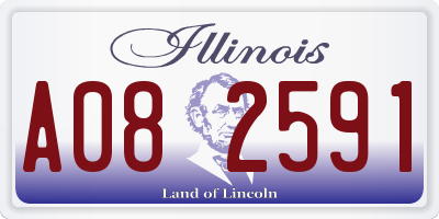 IL license plate A082591