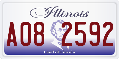 IL license plate A082592