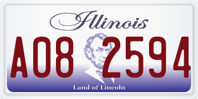 IL license plate A082594