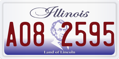 IL license plate A082595