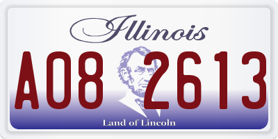 IL license plate A082613
