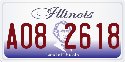 IL license plate A082618