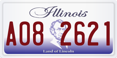 IL license plate A082621