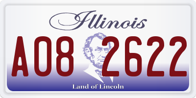 IL license plate A082622