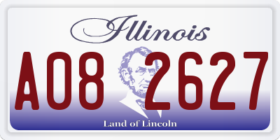 IL license plate A082627