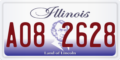 IL license plate A082628